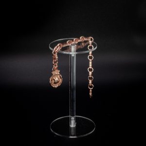 Medium Gold-Filled 7mm Stars and Bars Bracelet with Shield - Rose