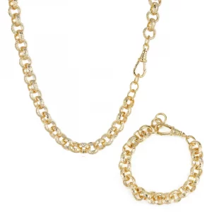 Luxury 12mm Belcher Set – 20-Inch Necklace & 7-Inch Bracelet