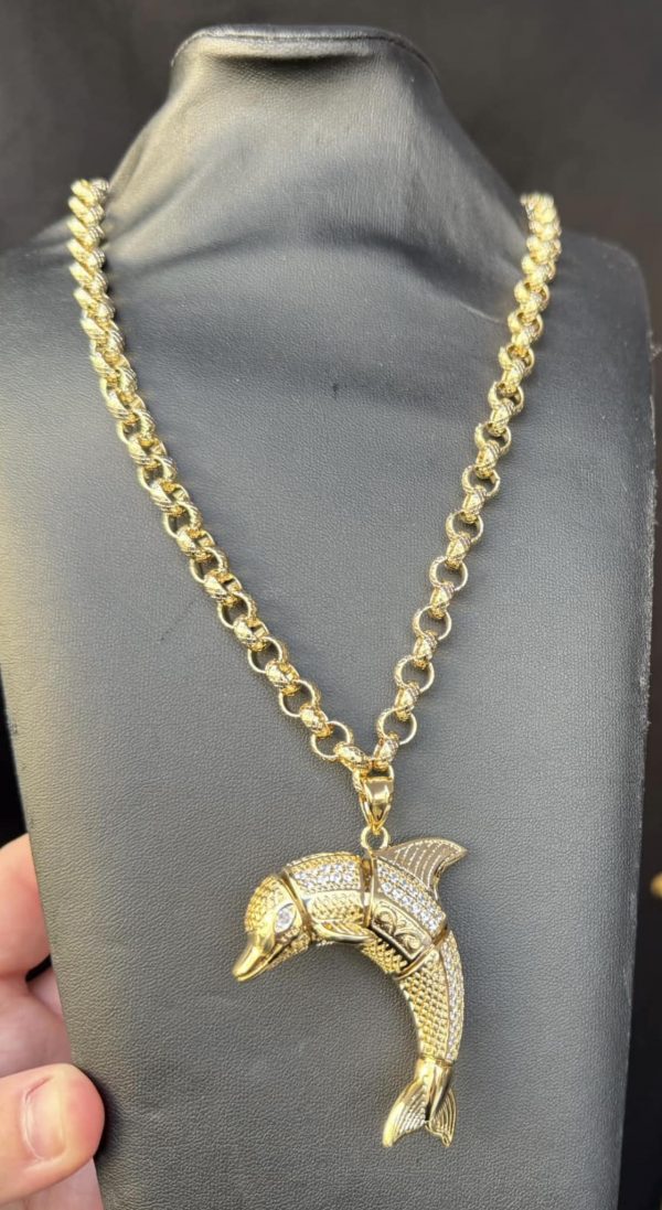 8mm Dolphin Necklace