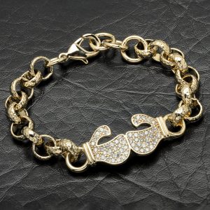 Boxing Glove Belcher Bracelet With Crystals for Kids