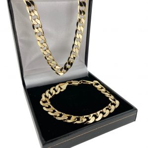 Luxury Gold-Filled 9mm Curb Set