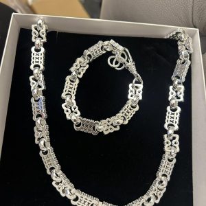 Stars and Bars Premium Set - Rhodium Plated