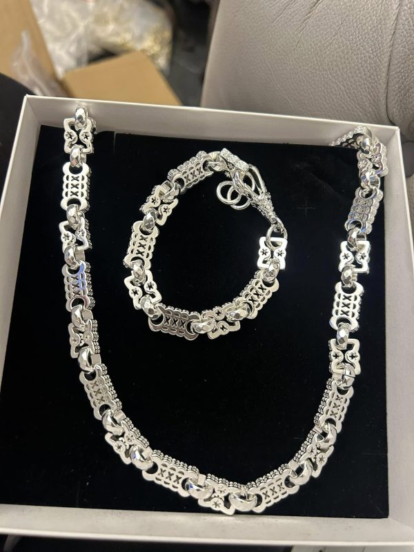 Stars and Bars Premium Set - Rhodium Plated