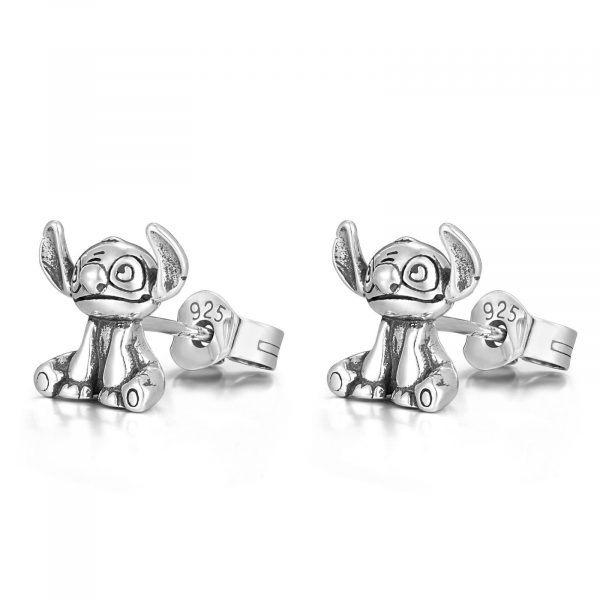 Sterling Silver Studs - Stitch - Image 2