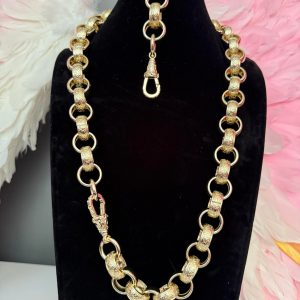 22mm Soldered Link Belcher Bracelet